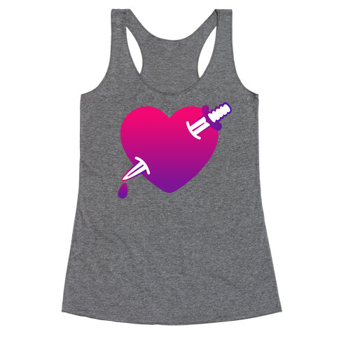 Heart and Dagger Racerback Tank Top