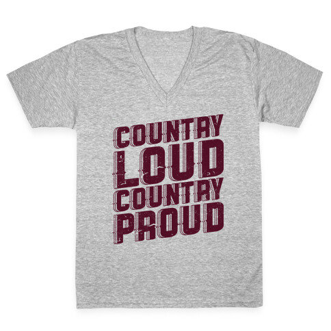 Country Loud V-Neck Tee Shirt