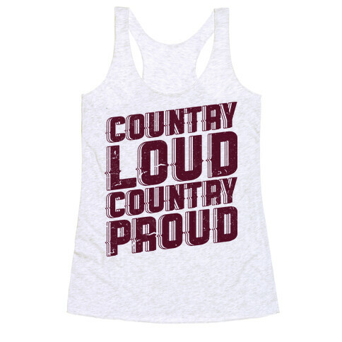 Country Loud Racerback Tank Top