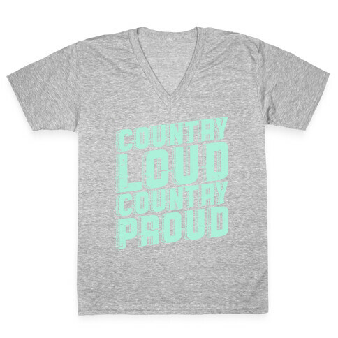 Country Loud V-Neck Tee Shirt