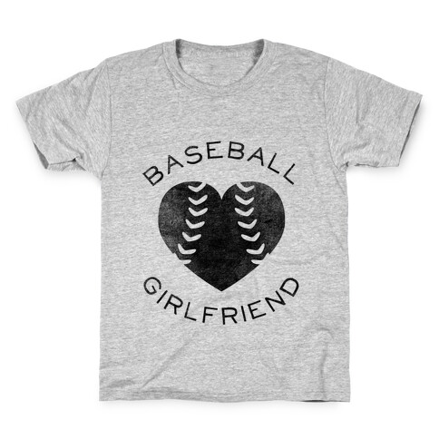Baseball Girlfriend (Baseball Tee) Kids T-Shirt
