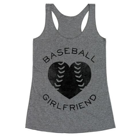 Baseball Girlfriend (Baseball Tee) Racerback Tank Top