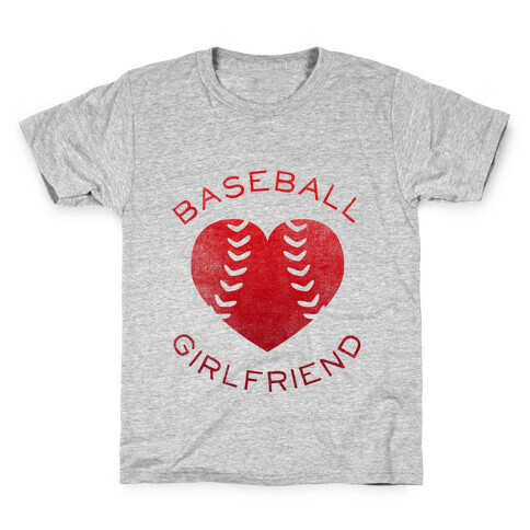 Baseball Girlfriend (Red Tank) Kids T-Shirt