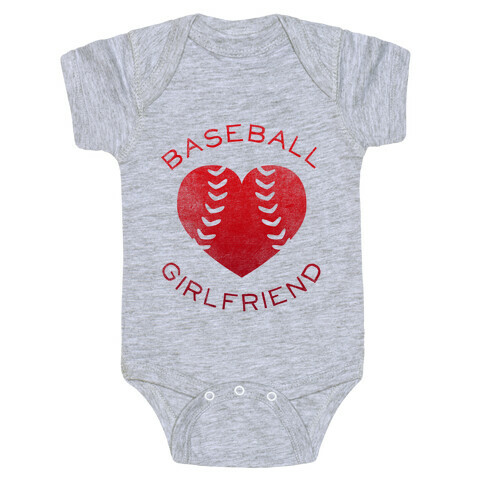 Baseball Girlfriend (Red Tank) Baby One-Piece