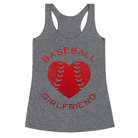 Baseball Girlfriend (Red Tank) Racerback Tank Top