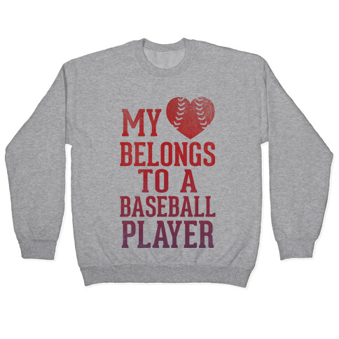 My Heart Belongs To A Baseball Player (Red Tank) Pullover