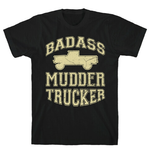 Badass Mudder Trucker (black) T-Shirt