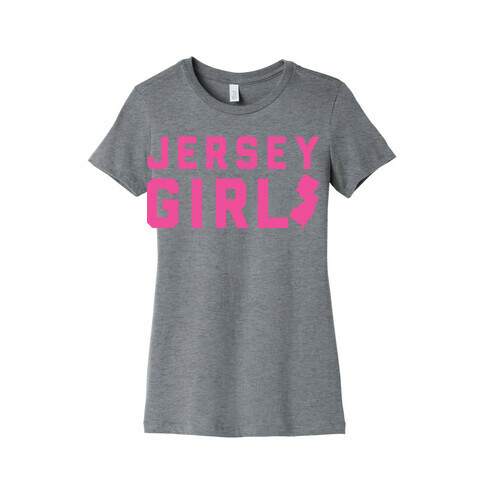 Jersey Girl (Pink) Womens T-Shirt