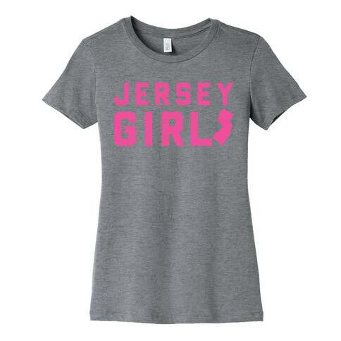 Jersey Girl (Pink) Womens T-Shirt