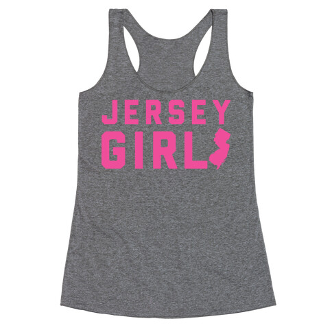 Jersey Girl (Pink) Racerback Tank Top