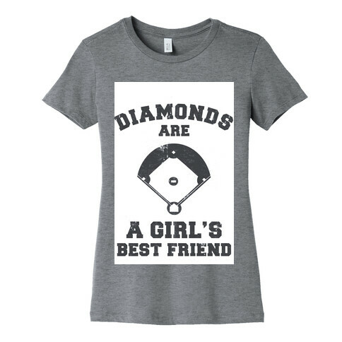 Diamonds are a Girls Best Friend (vintage athletic) Womens T-Shirt