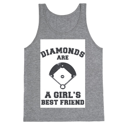 Diamonds are a Girls Best Friend (vintage athletic) Tank Top