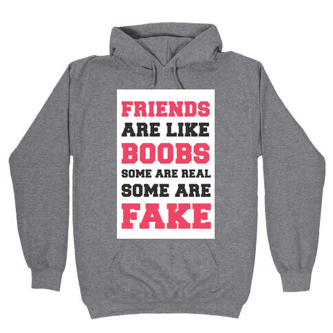 Friends are Like Boobs Hooded Sweatshirt