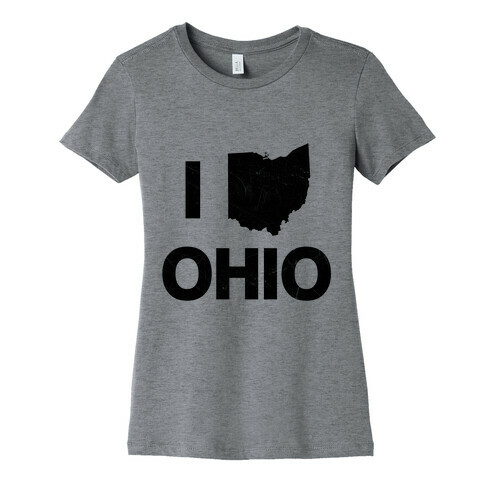 I Love Ohio Womens T-Shirt