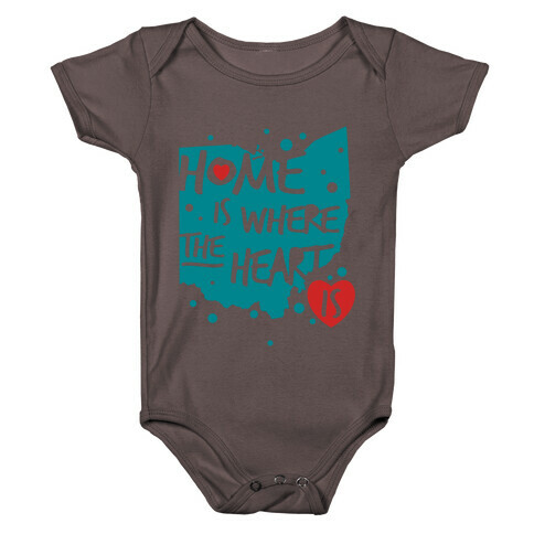 Home Is Where The Heart Is Baby One-Piece