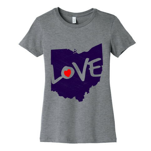 Love Ohio Womens T-Shirt