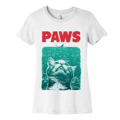 PAWS (Vintage Parody tank) Womens T-Shirt