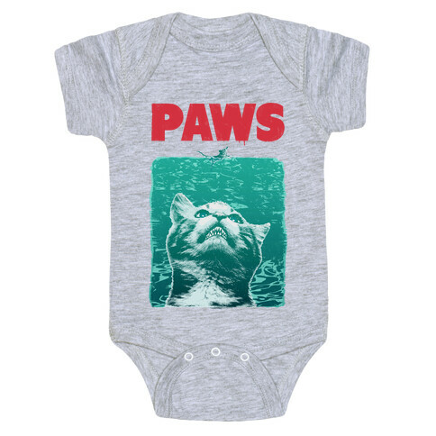 PAWS (Vintage Parody tank) Baby One-Piece