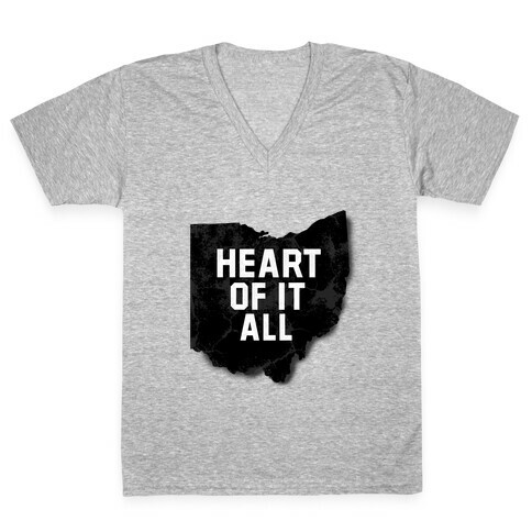 Ohio-Heart of it all V-Neck Tee Shirt