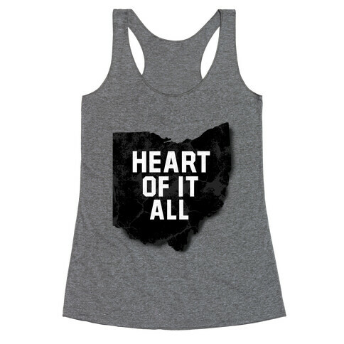 Ohio-Heart of it all Racerback Tank Top