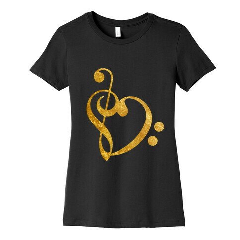 Musical Heart Womens T-Shirt