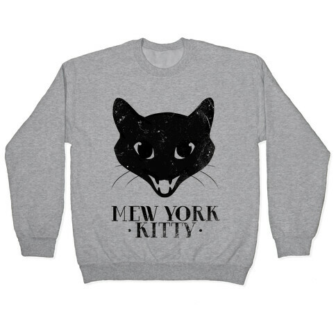 Mew York Kitty (Distressed) Pullover
