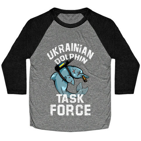 Ukrainian Dolphin Task Force Baseball Tee
