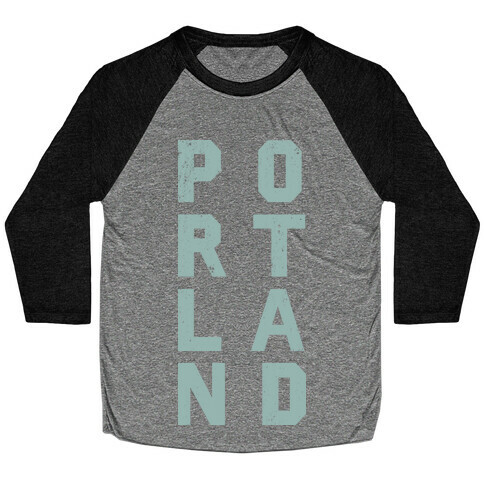 Portland (Stacked) Baseball Tee