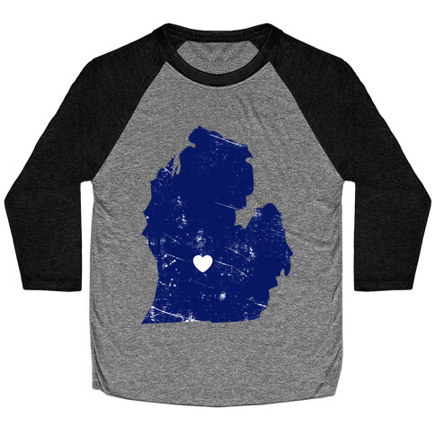 Michigan Heart Baseball Tee