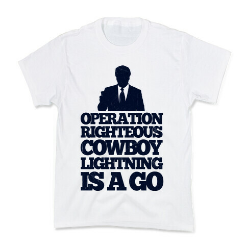 Operation Righteous Cowboy Lightning Kids T-Shirt