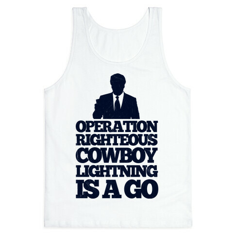 Operation Righteous Cowboy Lightning Tank Top