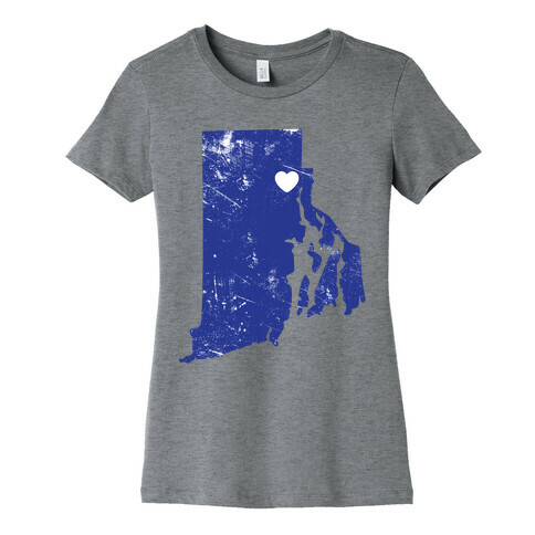 Rhode Island Heart  Womens T-Shirt