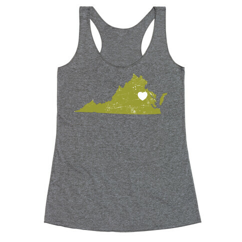 Virginia Heart Racerback Tank Top