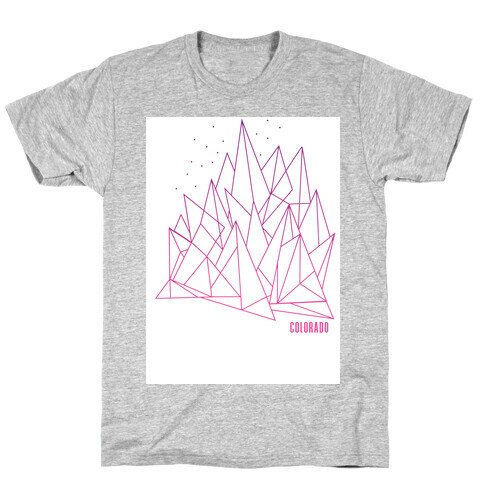 Colorado Mountains Pink T-Shirt
