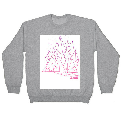 Colorado Mountains Pink Pullover