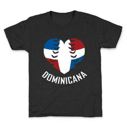 Dominican Baseball Love Kids T-Shirt