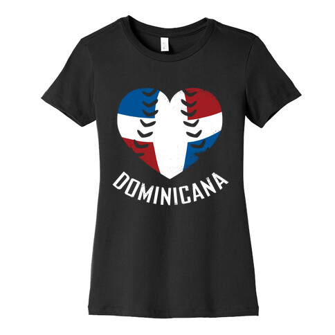 Dominican Baseball Love Womens T-Shirt