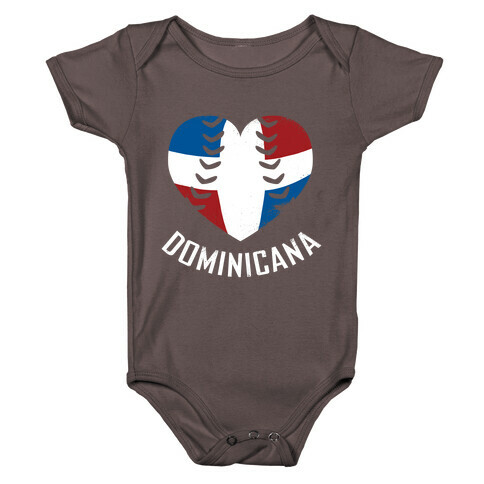 Dominican Baseball Love Baby One-Piece