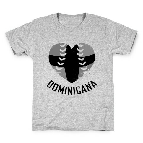 Dominican Baseball Love (Baseball Tee) Kids T-Shirt