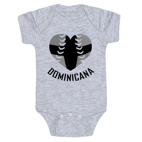 Dominican Baseball Love (Baseball Tee) Baby One-Piece