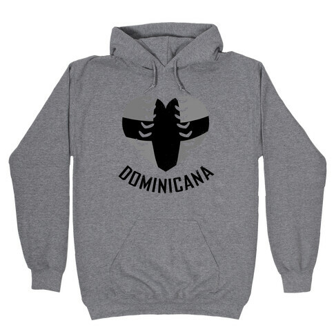 Dominican Baseball Love (Baseball Tee) Hooded Sweatshirt