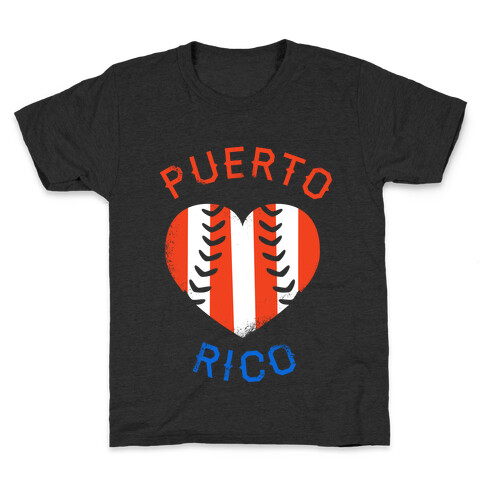 Puerto Rico Baseball Love (Tank) Kids T-Shirt