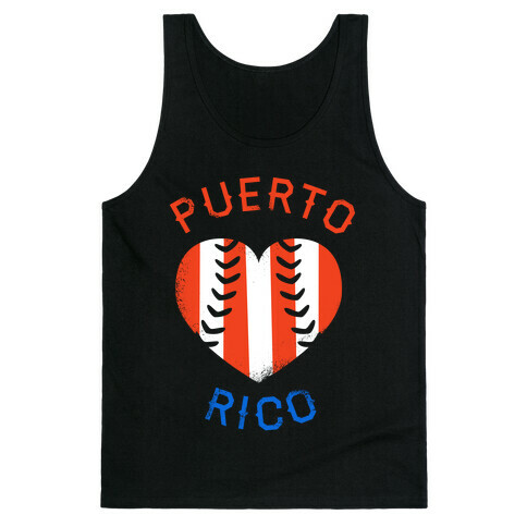 Puerto Rico Baseball Love (Tank) Tank Top