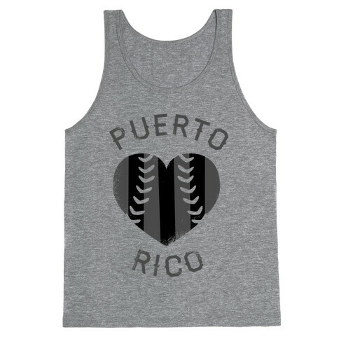 Puerto Rico Baseball Love (Baseball Tee) Tank Top