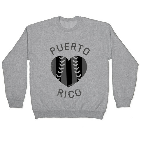Puerto Rico Baseball Love (Baseball Tee) Pullover