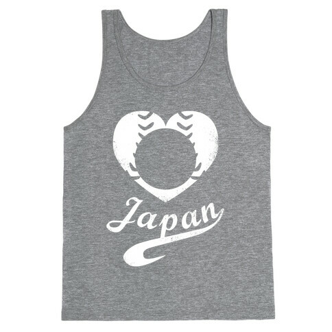 Japan Baseball Love (Red) Tank Top