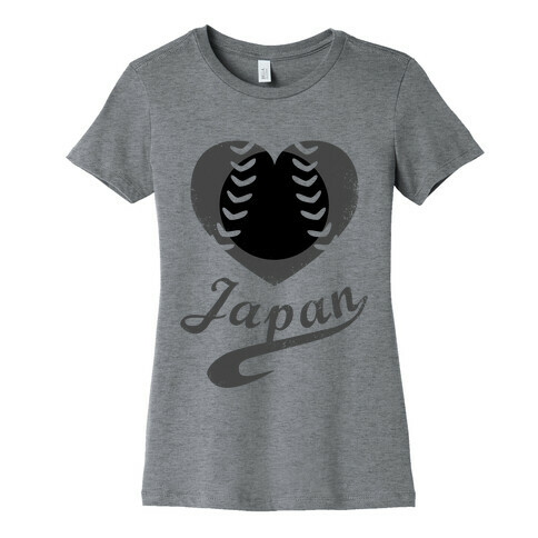 Japan Baseball Love (Baseball Tee) Womens T-Shirt