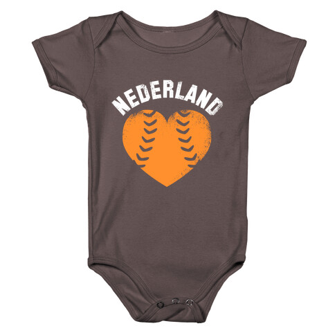 Nederland Baseball Love Baby One-Piece