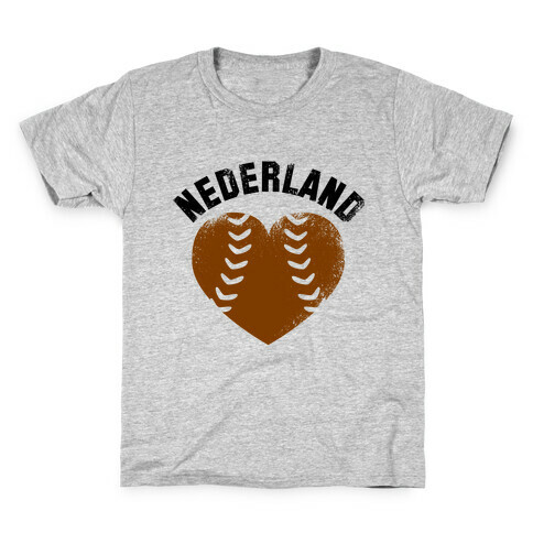 Nederland Baseball Love (Baseball Tee) Kids T-Shirt