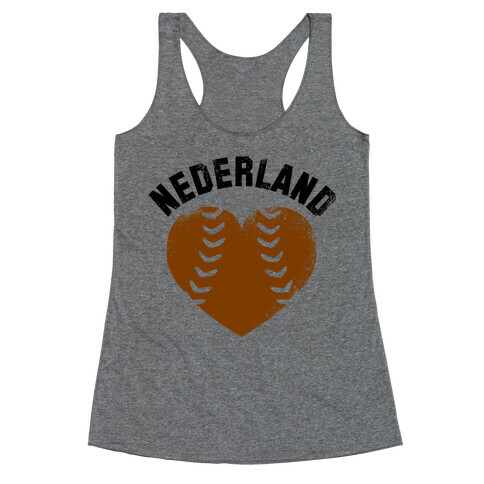 Nederland Baseball Love (Baseball Tee) Racerback Tank Top